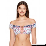 Lucky Brand Junior's Gypsy Floral Cap Sleeve Off-The-Shoulder Bikini Top Multi B07146LJ46
